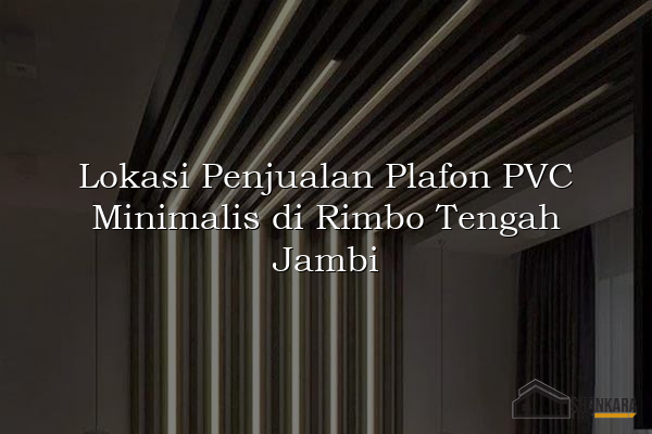 Lokasi Penjualan Plafon PVC Minimalis di Rimbo Tengah Jambi
