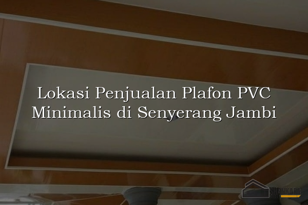 Lokasi Penjualan Plafon PVC Minimalis di Senyerang Jambi