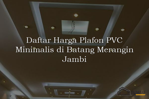 Daftar Harga Plafon PVC Minimalis di Batang Merangin Jambi