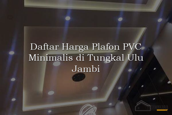 Daftar Harga Plafon PVC Minimalis di Tungkal Ulu Jambi