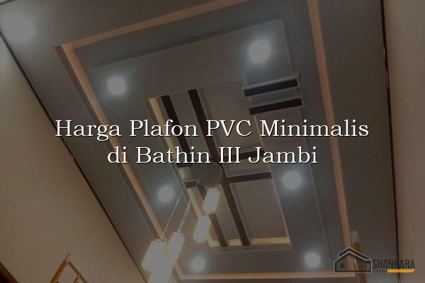 Harga Plafon PVC Minimalis di Bathin III Jambi