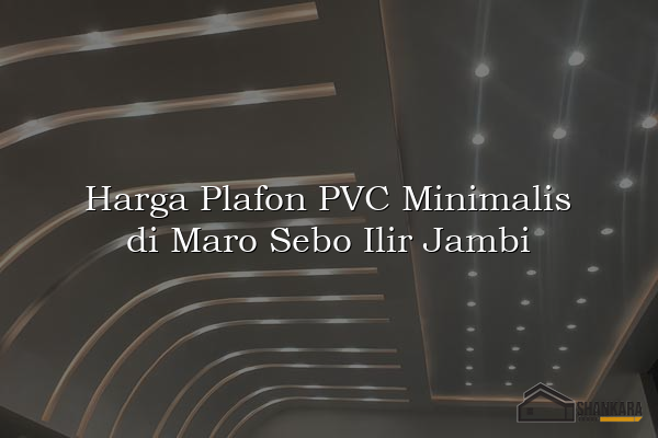 Harga Plafon PVC Minimalis di Maro Sebo Ilir Jambi