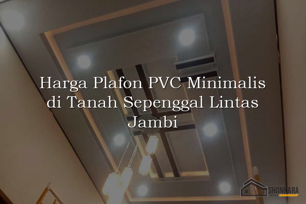 Harga Plafon PVC Minimalis di Tanah Sepenggal Lintas Jambi