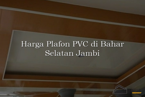 Harga Plafon PVC di Bahar Selatan Jambi