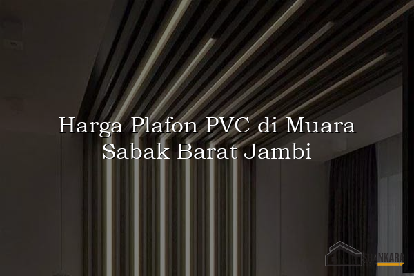 Harga Plafon PVC di Muara Sabak Barat Jambi