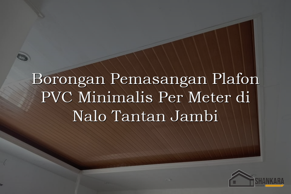 Borongan Pemasangan Plafon PVC Minimalis Per Meter di Nalo Tantan Jambi