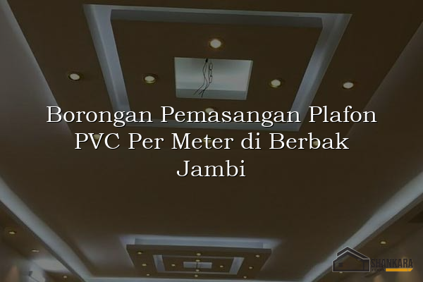 Borongan Pemasangan Plafon PVC Per Meter di Berbak Jambi