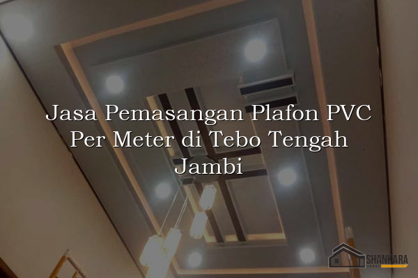 Jasa Pemasangan Plafon PVC Per Meter di Tebo Tengah Jambi