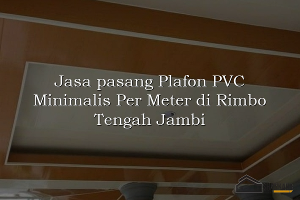 Jasa pasang Plafon PVC Minimalis Per Meter di Rimbo Tengah Jambi