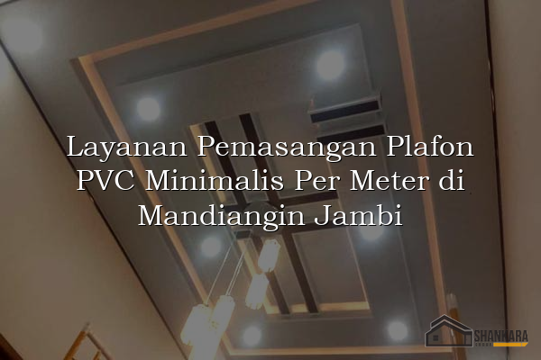 Layanan Pemasangan Plafon PVC Minimalis Per Meter di Mandiangin Jambi