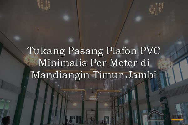 Tukang Pasang Plafon PVC Minimalis Per Meter di Mandiangin Timur Jambi