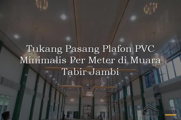 Tukang Pasang Plafon PVC Minimalis Per Meter di Muara Tabir Jambi
