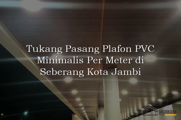 Tukang Pasang Plafon PVC Minimalis Per Meter di Seberang Kota Jambi