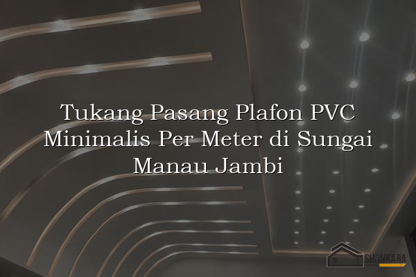 Tukang Pasang Plafon PVC Minimalis Per Meter di Sungai Manau Jambi