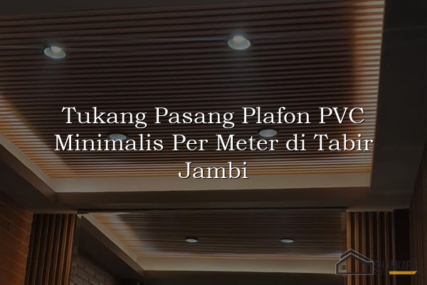 Tukang Pasang Plafon PVC Minimalis Per Meter di Tabir Jambi
