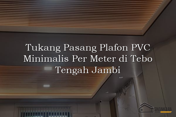 Tukang Pasang Plafon PVC Minimalis Per Meter di Tebo Tengah Jambi