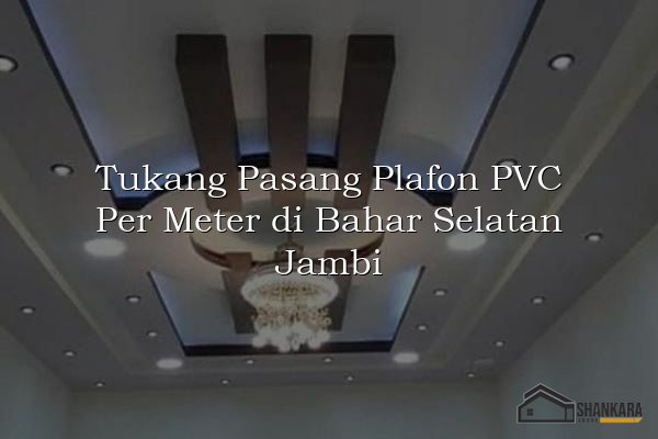 Tukang Pasang Plafon PVC Per Meter di Bahar Selatan Jambi