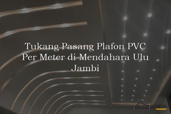 Tukang Pasang Plafon PVC Per Meter di Mendahara Ulu Jambi