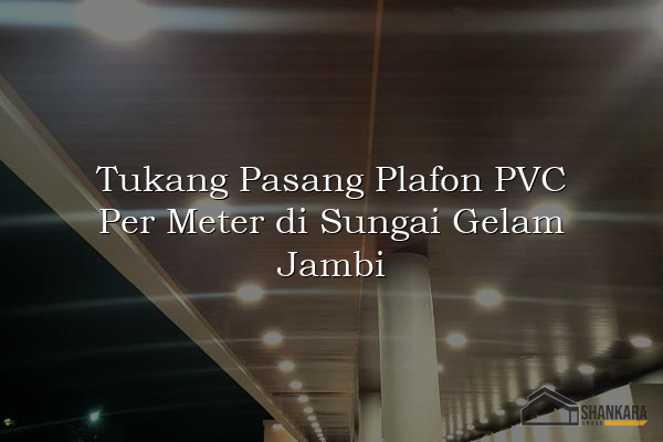 Tukang Pasang Plafon PVC Per Meter di Sungai Gelam Jambi