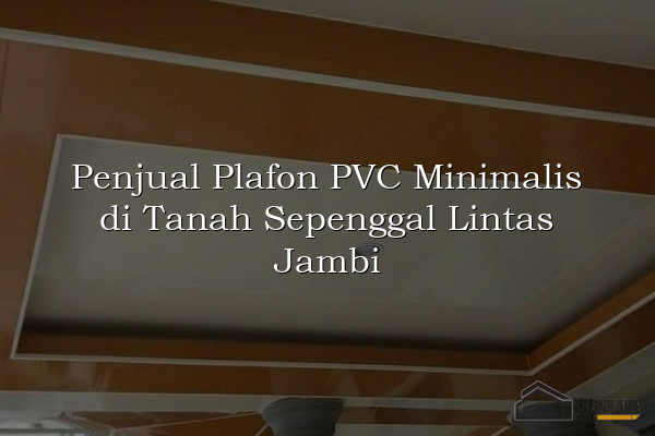 Penjual Plafon PVC Minimalis di Tanah Sepenggal Lintas Jambi