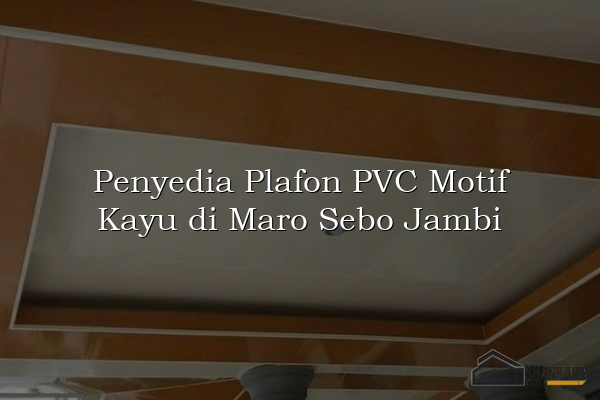 Penyedia Plafon PVC Motif Kayu di Maro Sebo Jambi