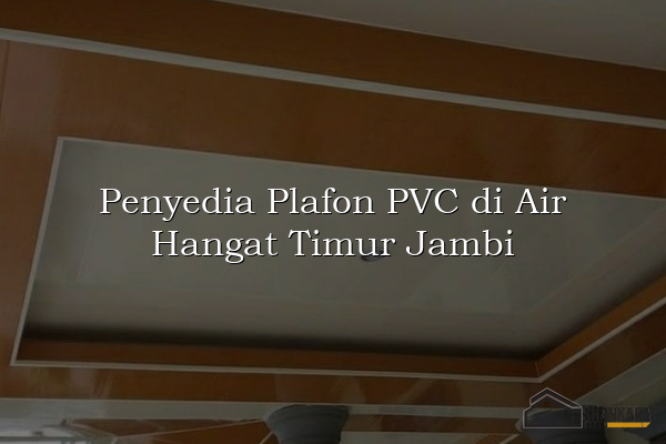Penyedia Plafon PVC di Air Hangat Timur Jambi