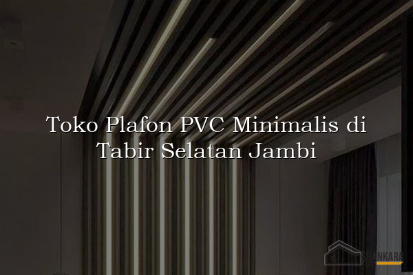Toko Plafon PVC Minimalis di Tabir Selatan Jambi